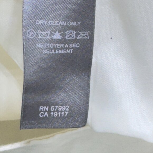 Sigrid Olsen Womens Ivory Silk Blend Straight-Leg Pants Size 12 - Picture 8 of 10